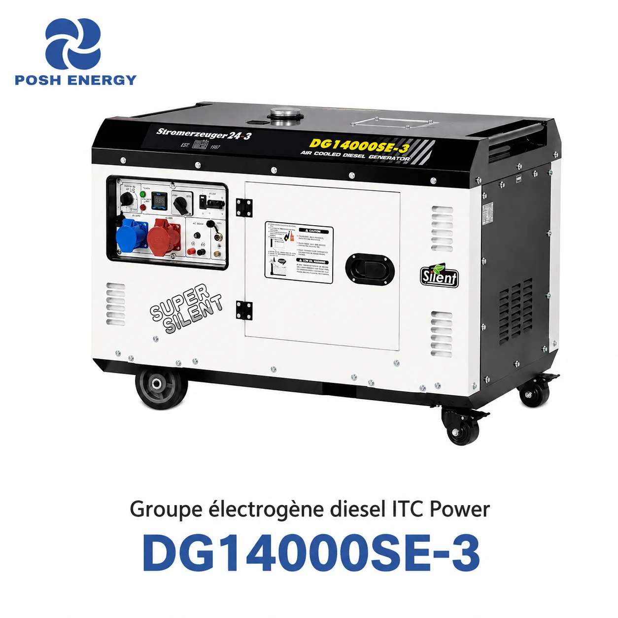 Groupe électrogène diesel ITC Power DG14000SE-3