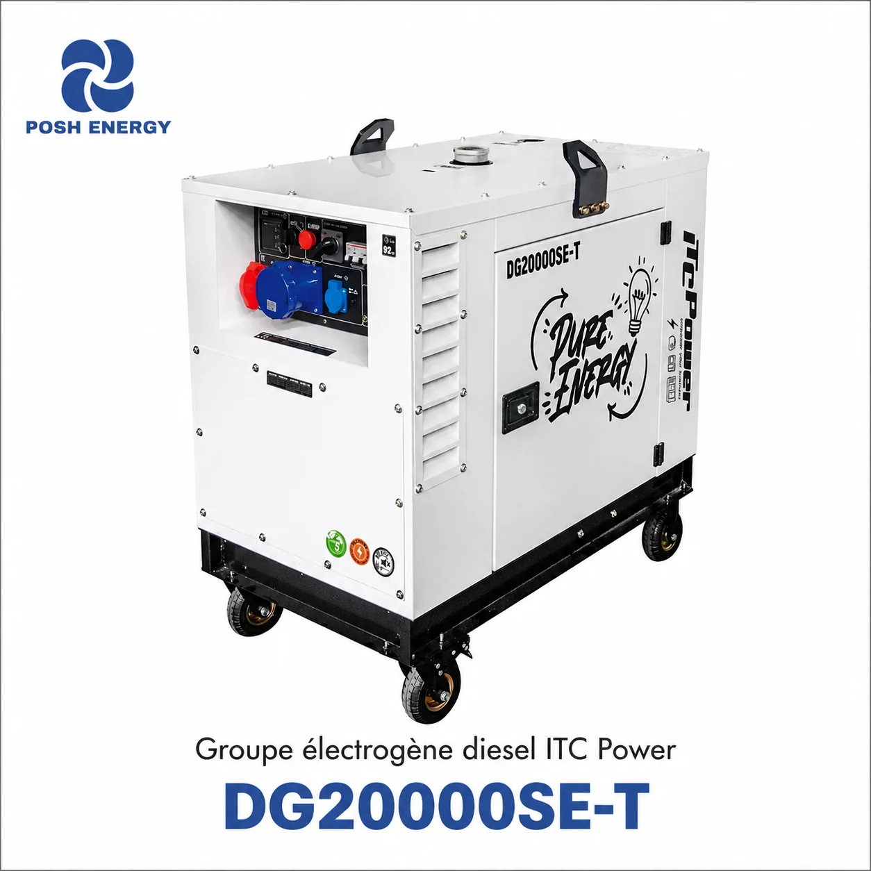 Groupe électrogène diesel ITC Power DG20000SE-T