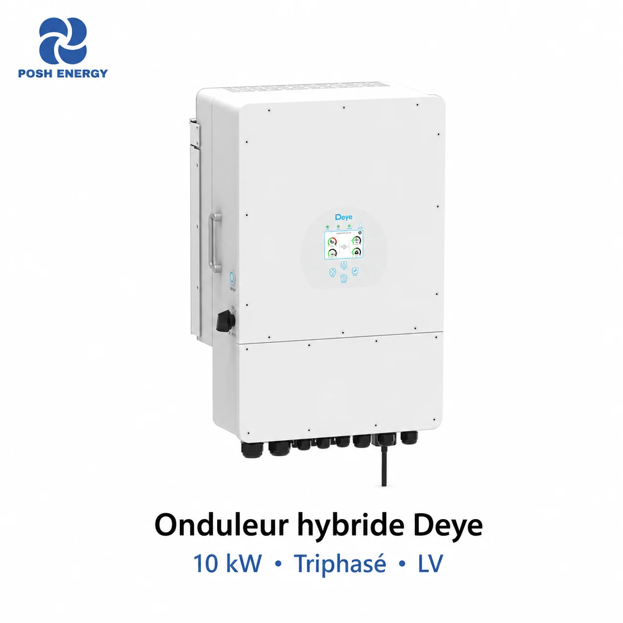 Onduleur hybride Deye 10 kW triphasé LV