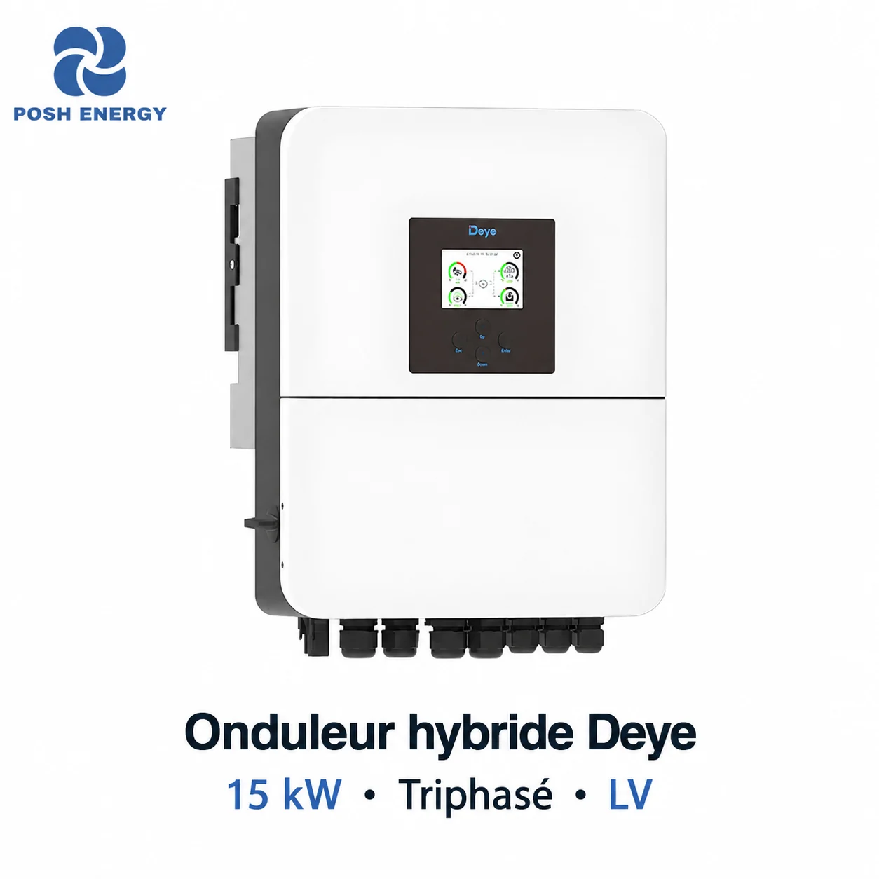 Onduleur hybride Deye 15 kW triphasé LV
