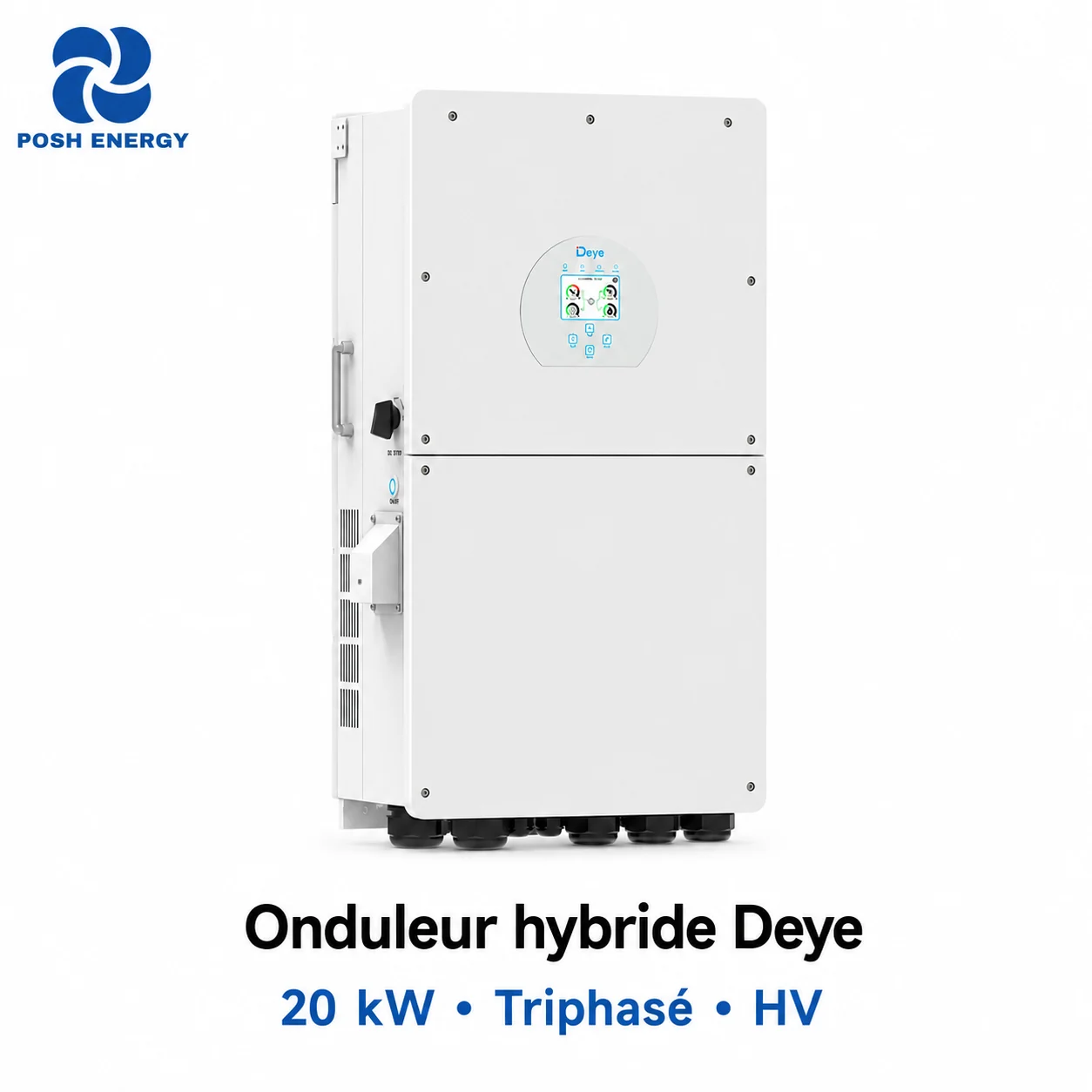 Onduleur hybride Deye 20 kW triphasé HV