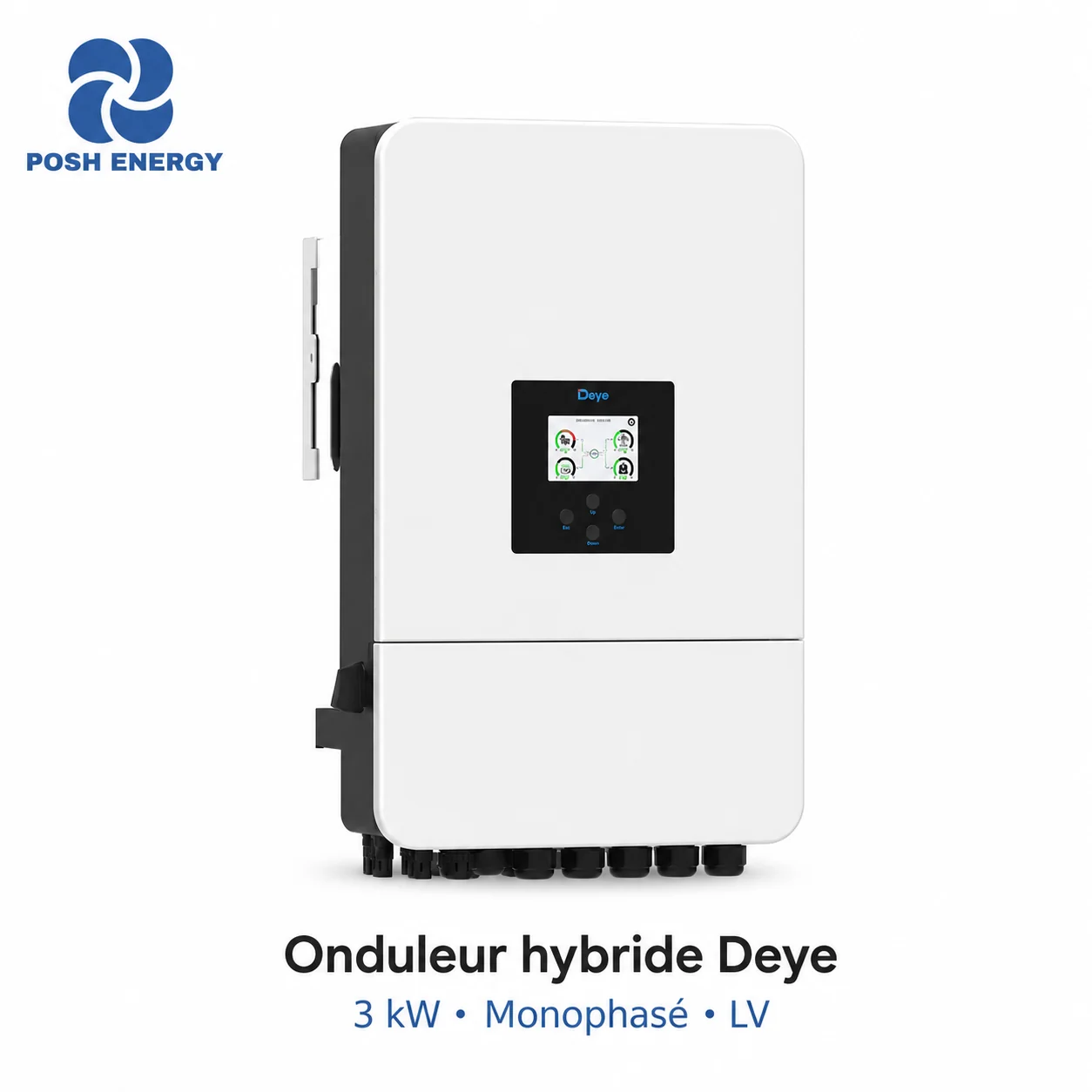 Onduleur hybride Deye 3 kW monophasé LV