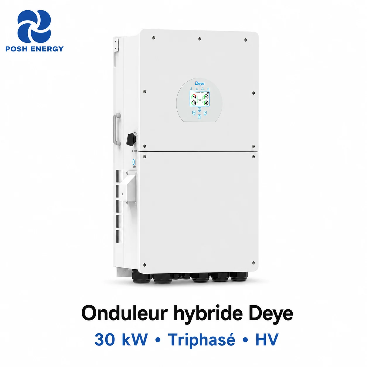 Onduleur hybride Deye 30 kW triphasé HV