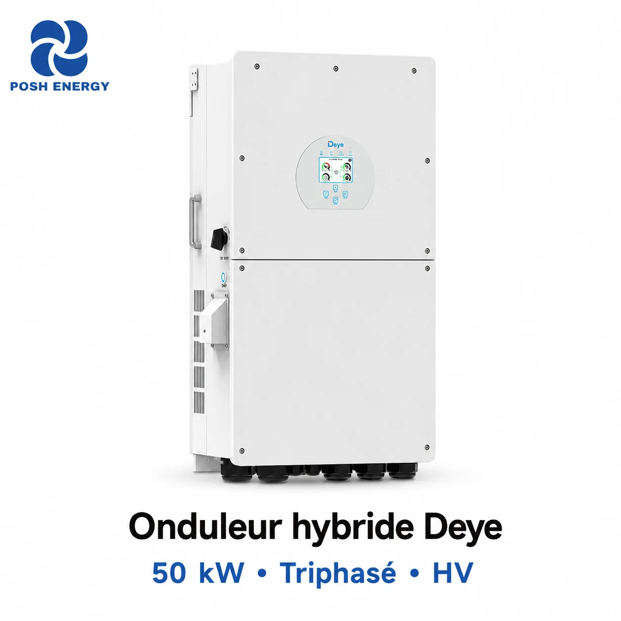 Onduleur hybride Deye 50 kW triphasé HV
