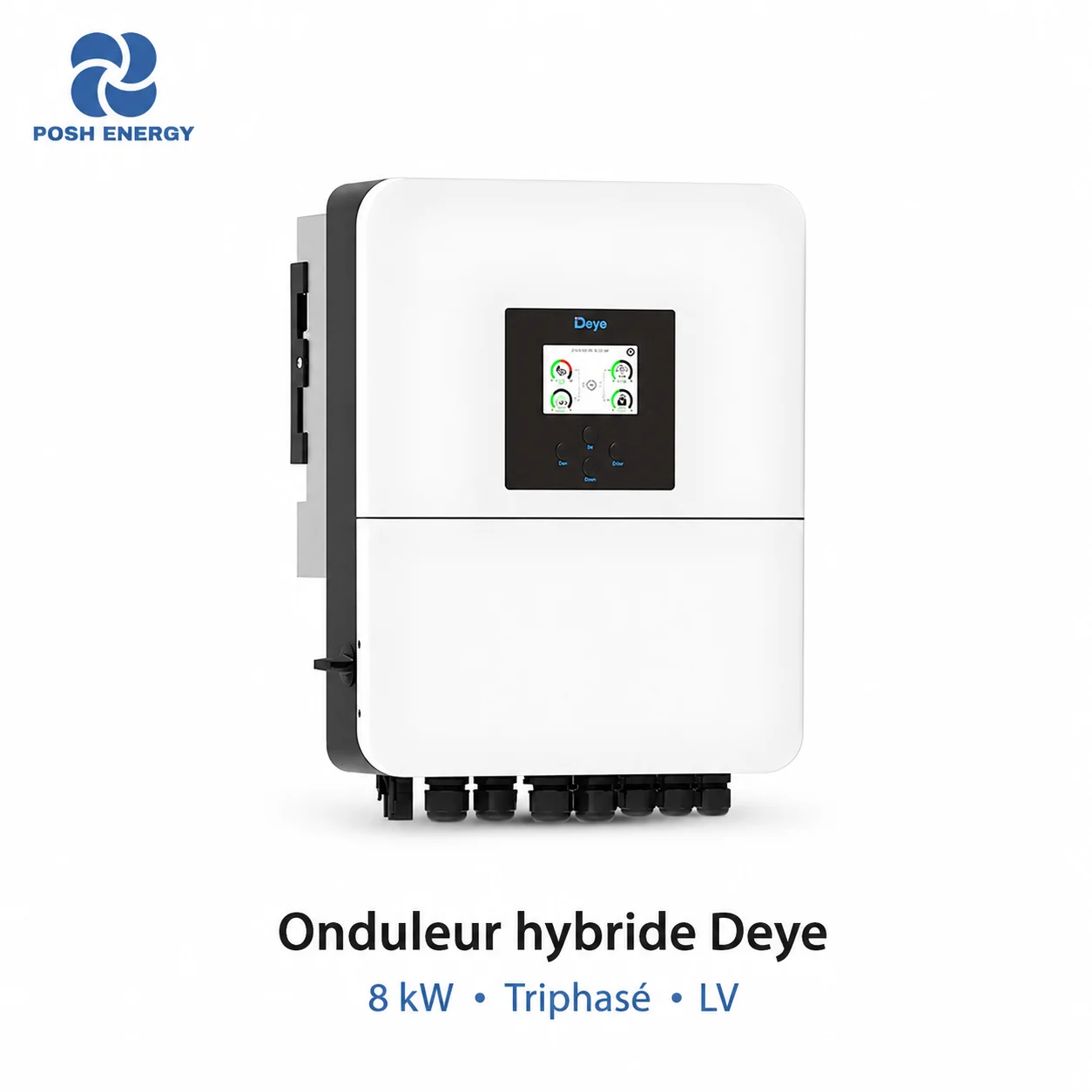 Onduleur hybride Deye 8 kW triphasé LV