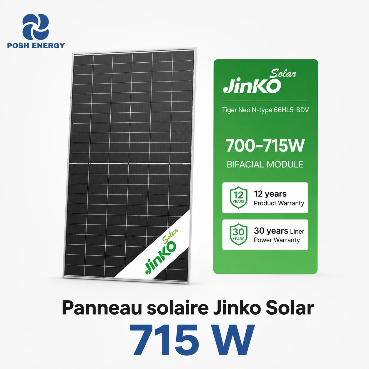 Panneau solaire Jinko Solar 715 W