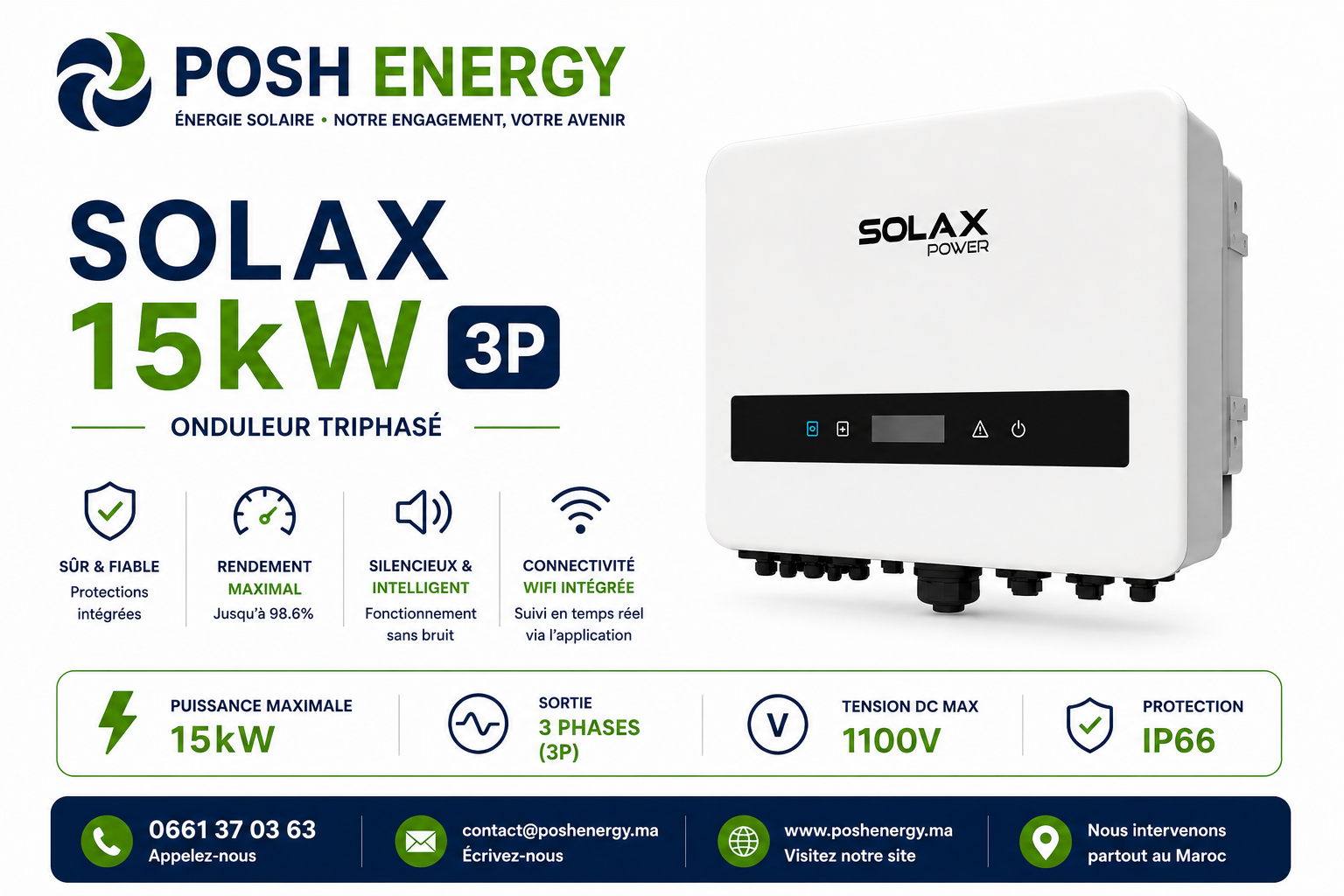 Solax 15kw 3P on grid